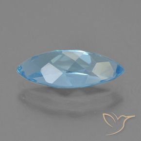 Topazio Blu svizzero naturale da 3.68 ct, Taglio marquise, VS