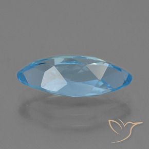 Topazio Blu svizzero naturale da 3.92 ct, Taglio marquise, VVS