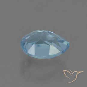 Topazio Blu svizzero naturale da 1.02 ct, Forma a pera, VS
