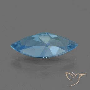 Topazio Blu svizzero naturale da 3.31 ct, Taglio marquise, VVS-VS