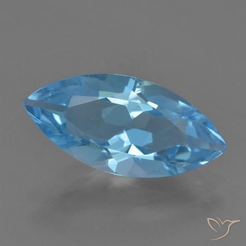 Topazio Blu svizzero naturale da 3.63 ct, Taglio marquise, VS
