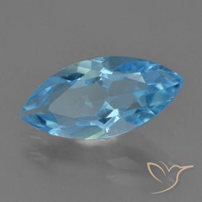 Topazio Blu svizzero naturale da 3.63 ct, Taglio marquise, VS