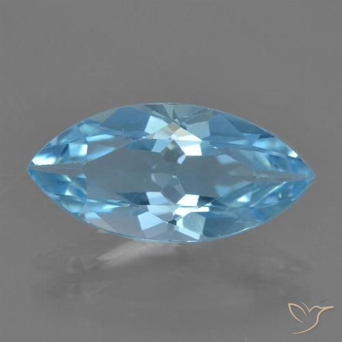 Topazio Blu svizzero naturale da 3.53 ct, Taglio marquise, VS
