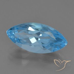 Topazio Blu svizzero naturale da 4.14 ct, Taglio marquise, VS