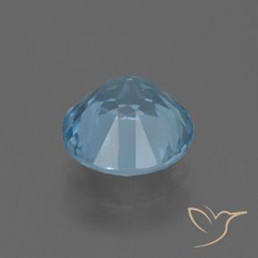 Topazio Celeste naturale da 2.46 ct, Rotondo, VS