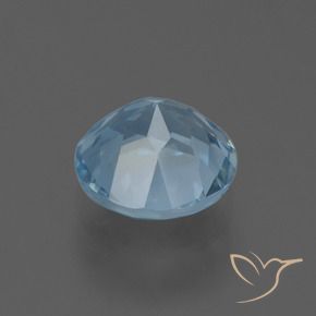 Topazio Celeste naturale da 2.36 ct, Rotondo, VS