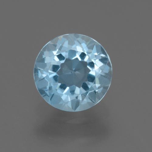 2.23ct Naturale Celeste Topazio, Rotondo, VS