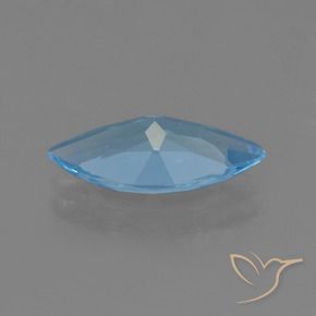 Topazio Blu svizzero naturale da 3.08 ct, Taglio marquise, VS