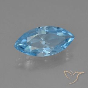 Topazio Blu svizzero naturale da 3.81 ct, Taglio marquise, VS