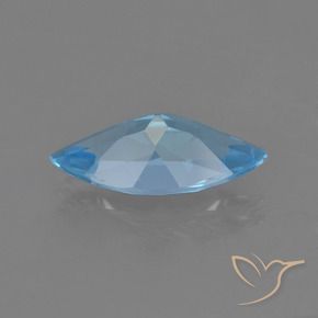 Topazio Blu svizzero naturale da 3.25 ct, Taglio marquise, VS