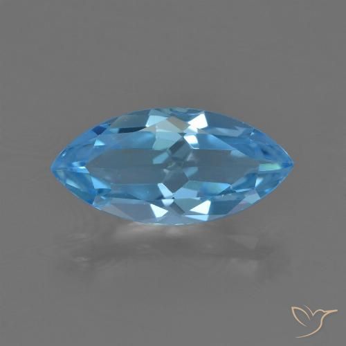 Topazio Blu svizzero naturale da 3.65 ct, Taglio marquise, VS