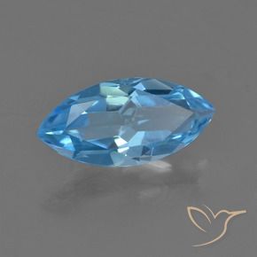 Topazio Blu svizzero naturale da 3.65 ct, Taglio marquise, VS