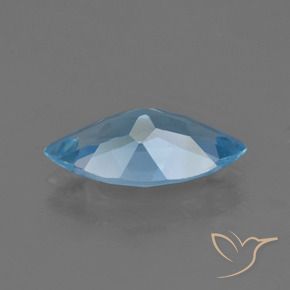 Topazio Celeste naturale da 3.56 ct, Taglio marquise, VS