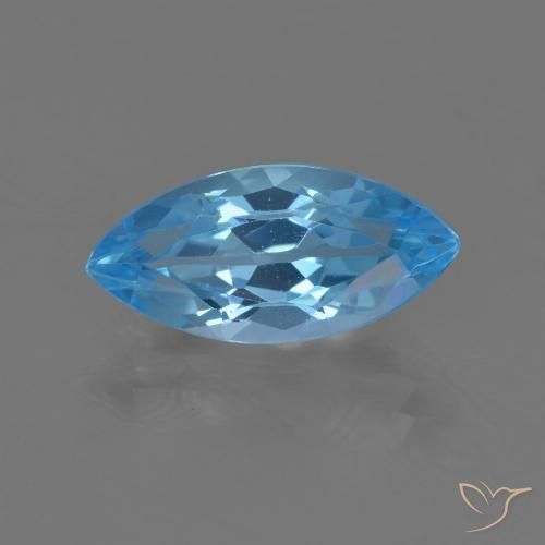 4.05ct Naturale Blu svizzero Topazio, Taglio marquise, VS