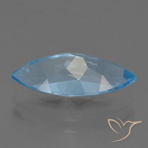 Topazio Blu svizzero naturale da 3.50 ct, Taglio marquise, VVS-VS