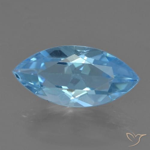 Topazio Blu svizzero naturale da 3.78 ct, Taglio marquise, VS