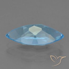 Topazio Blu svizzero naturale da 3.62 ct, Taglio marquise, VVS-VS