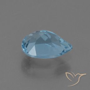 Topazio Blu svizzero naturale da 0.91 ct, Forma a pera, VS