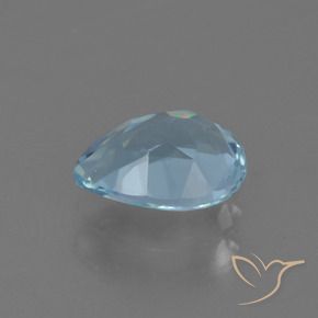 Topazio Blu svizzero naturale da 0.89 ct, Forma a pera, VS