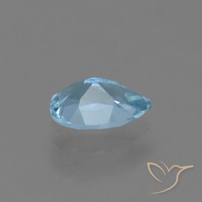Topazio Blu svizzero naturale da 0.85 ct, Forma a pera, VS
