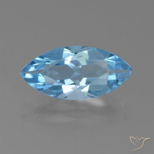 Topazio Blu svizzero naturale da 3.07 ct, Taglio marquise, VS