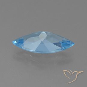 Topazio Blu svizzero naturale da 3.07 ct, Taglio marquise, VS