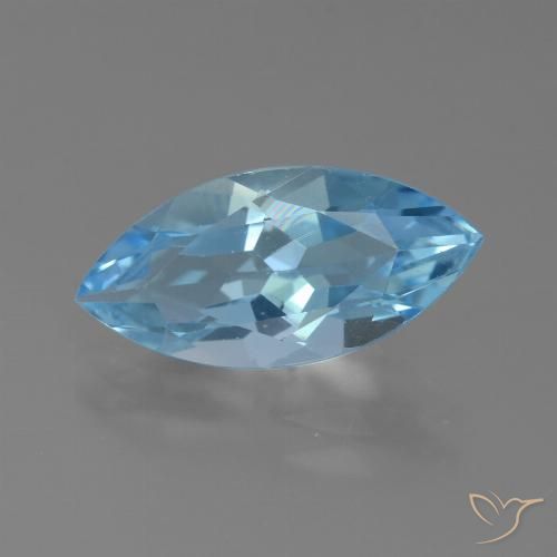 Topazio Blu svizzero naturale da 3.87 ct, Taglio marquise, VS