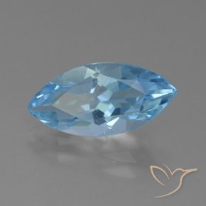 Topazio Blu svizzero naturale da 3.87 ct, Taglio marquise, VS