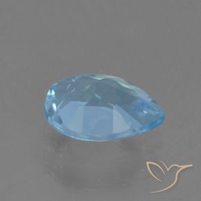 Topazio Blu svizzero naturale da 0.88 ct, Forma a pera, VS