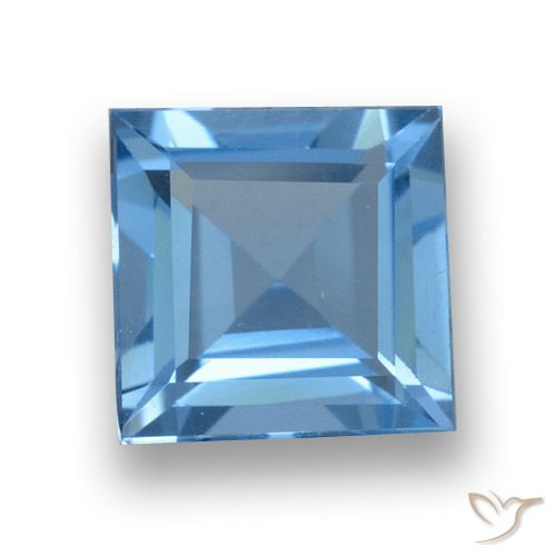 1.86ct Naturale Blu svizzero Topazio, Quadrato, VVS-VS