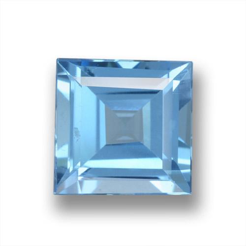 1.86ct Naturale Blu svizzero Topazio, Quadrato, VVS-VS