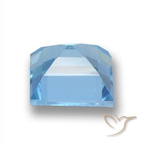 Topazio Blu svizzero naturale da 2.25 ct, Quadrato, VVS-VS