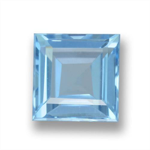 2.08ct Naturale Celeste Topazio, Quadrato, VVS-VS