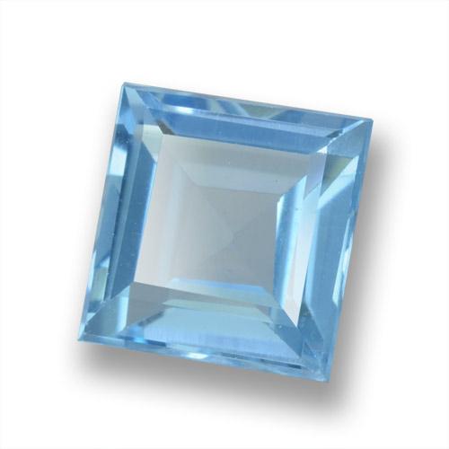 Topazio Celeste naturale da 2.08 ct, Quadrato, VVS-VS