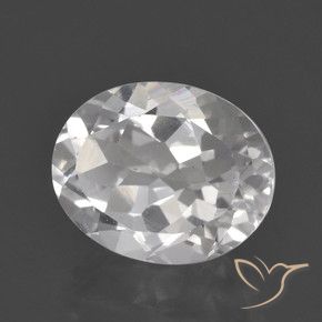 Topazio Bianco naturale da 3.19 ct, Ovale, VVS-VS