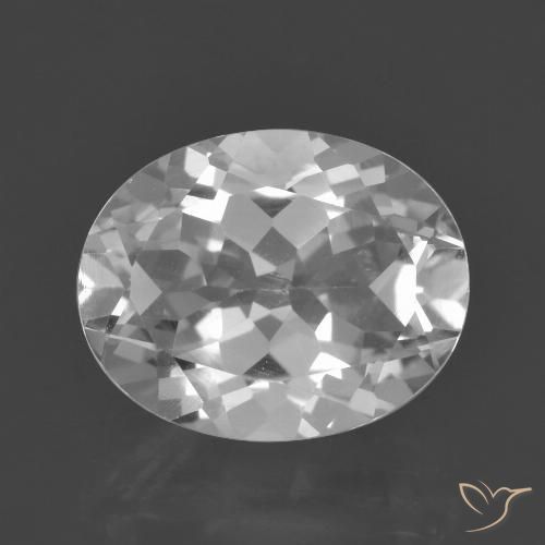3.13ct Naturale Bianco Topazio, Ovale, VVS-VS
