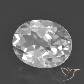 Topazio Bianco naturale da 3.13 ct, Ovale, VVS-VS