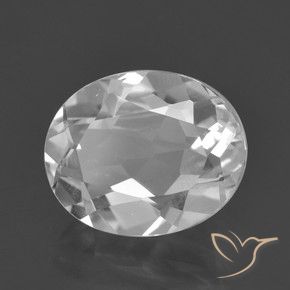 Topazio Bianco naturale da 3.25 ct, Ovale, VVS-VS