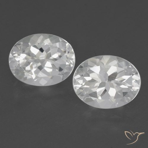 6.37ctw Naturale Bianco Topazio, Ovale, VVS-VS