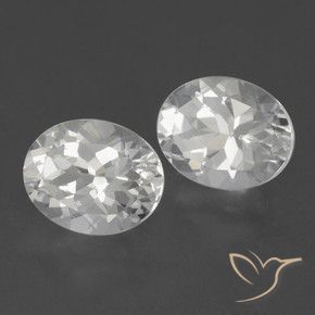 Gemme di Topazio Bianco naturale da 6.37 ct, Ovale, VVS-VS