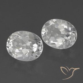 Gemme di Topazio Bianco naturale da 6.12 ct, Ovale, VVS-VS