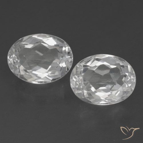 6.70ctw Naturale Bianco Topazio, Ovale, VVS-VS