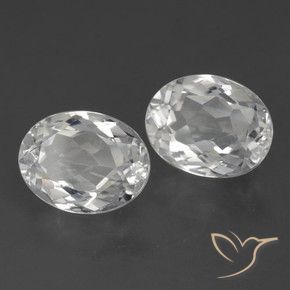 Gemme di Topazio Bianco naturale da 6.70 ct, Ovale, VVS-VS