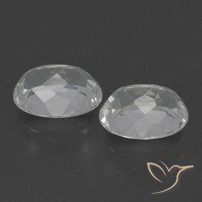 Gemme di Topazio Bianco naturale da 6.70 ct, Ovale, VVS-VS