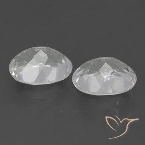 Gemme di Topazio Bianco naturale da 6.64 ct, Ovale, VVS-VS