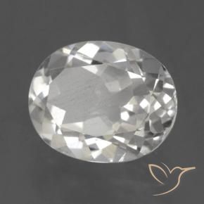 Topazio Bianco naturale da 3.06 ct, Ovale, VVS-VS