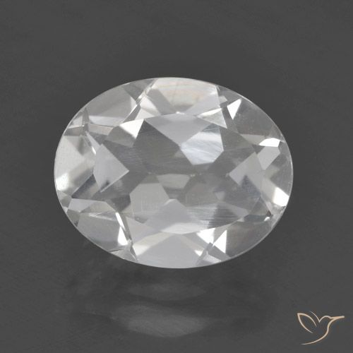 3.01ct Naturale Bianco Topazio, Ovale, VVS-VS