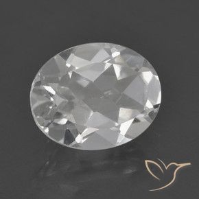 Topazio Bianco naturale da 3.01 ct, Ovale, VVS-VS