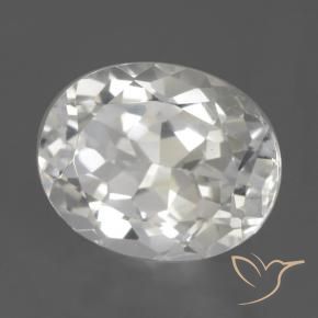 Topazio Bianco naturale da 3.67 ct, Ovale, VVS-VS