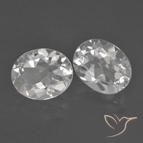 Gemme di Topazio Bianco naturale da 6.08 ct, Ovale, VVS-VS
